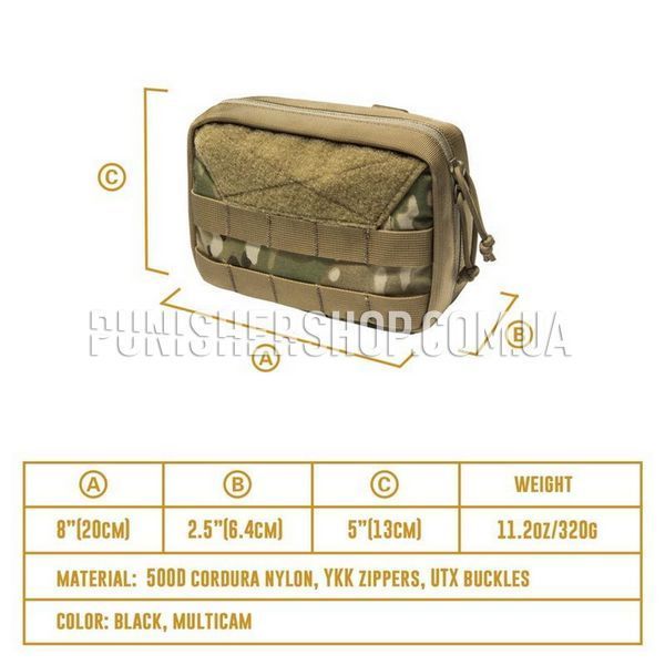 OneTigris Dragon Snail Admin Pouch, Multicam