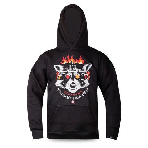 Dubhumans "Agent Bandera" Hoodie, Black, XS/S