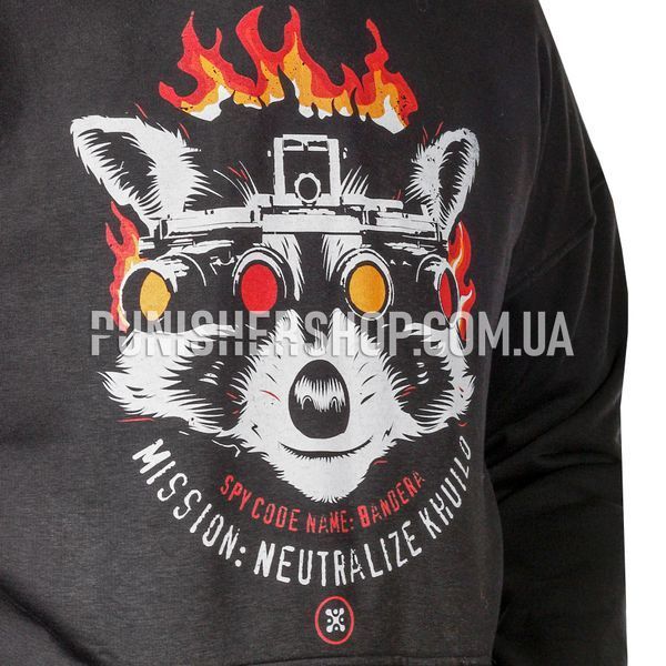 Dubhumans "Agent Bandera" Hoodie, Black, XS/S