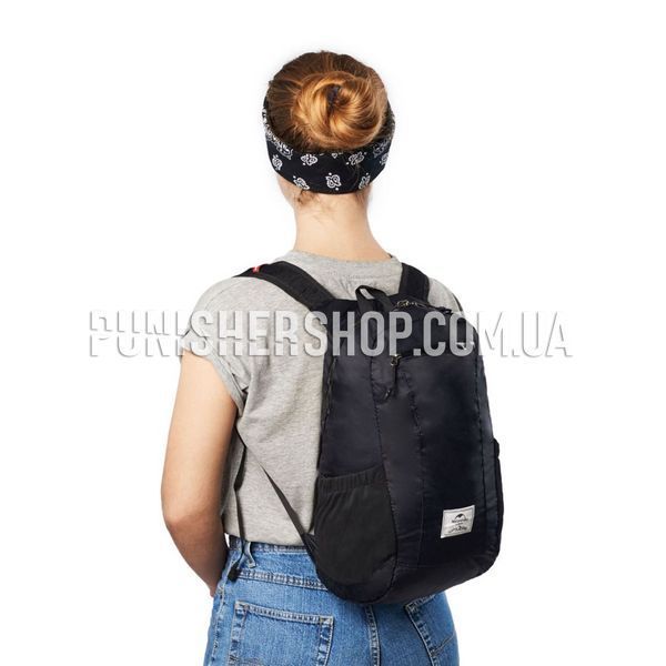 Naturehike Ultralight NH17A012-B, 18 l, Compact Lightweight Backpack, Black, 18 l