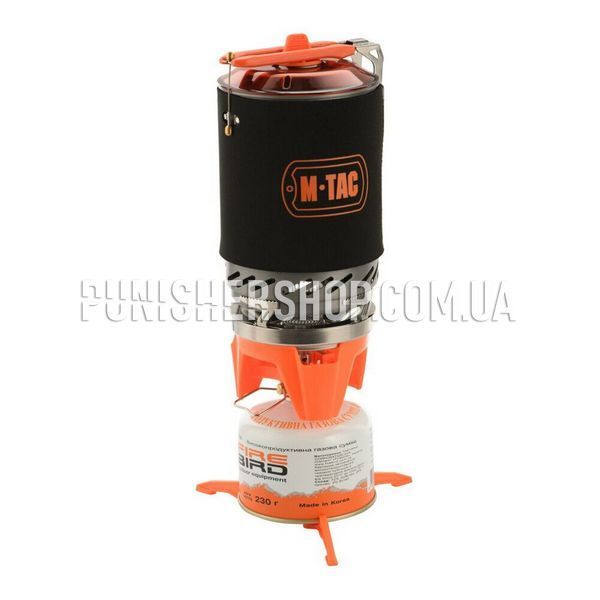 M-Tac Gas Stove with kettle, Black, Gas Burner