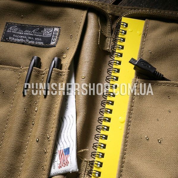 Rite in the Rain Side Spiral Kit with Tan Case, Tan, Notebook