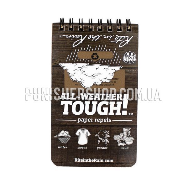 Блокнот всепогодный Rite In The Rain All Weather Notebook 935 с чехлом и ручкой 2000000048420 фото