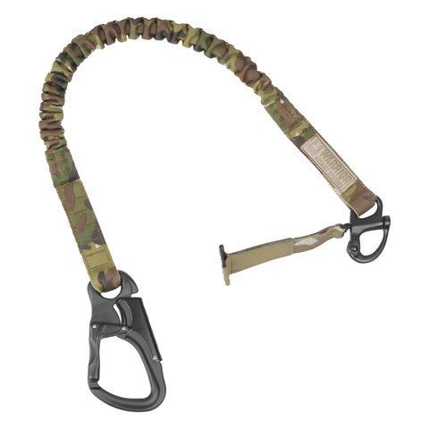 WAS Personal Retention Lanyard with Snap Shackle and TANGO Carabiner, Multicam